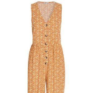 Madewell button-front tank jumpsuit size 10